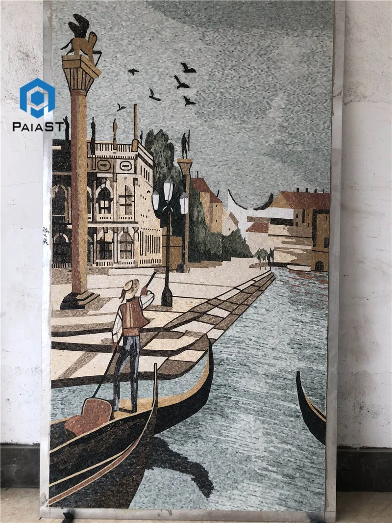 product white gold black marble wall stone art tiles mosaic for sale-2