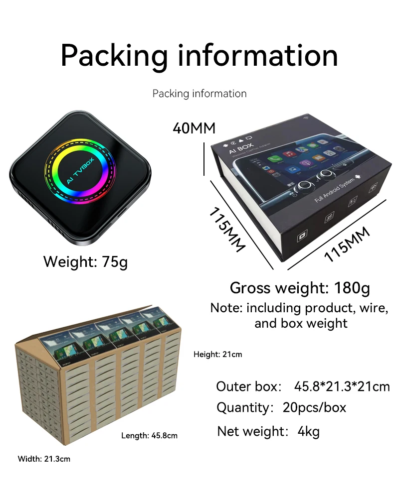 2025 Youtube Netflix Android 13 Wireless Carplay Ai Box