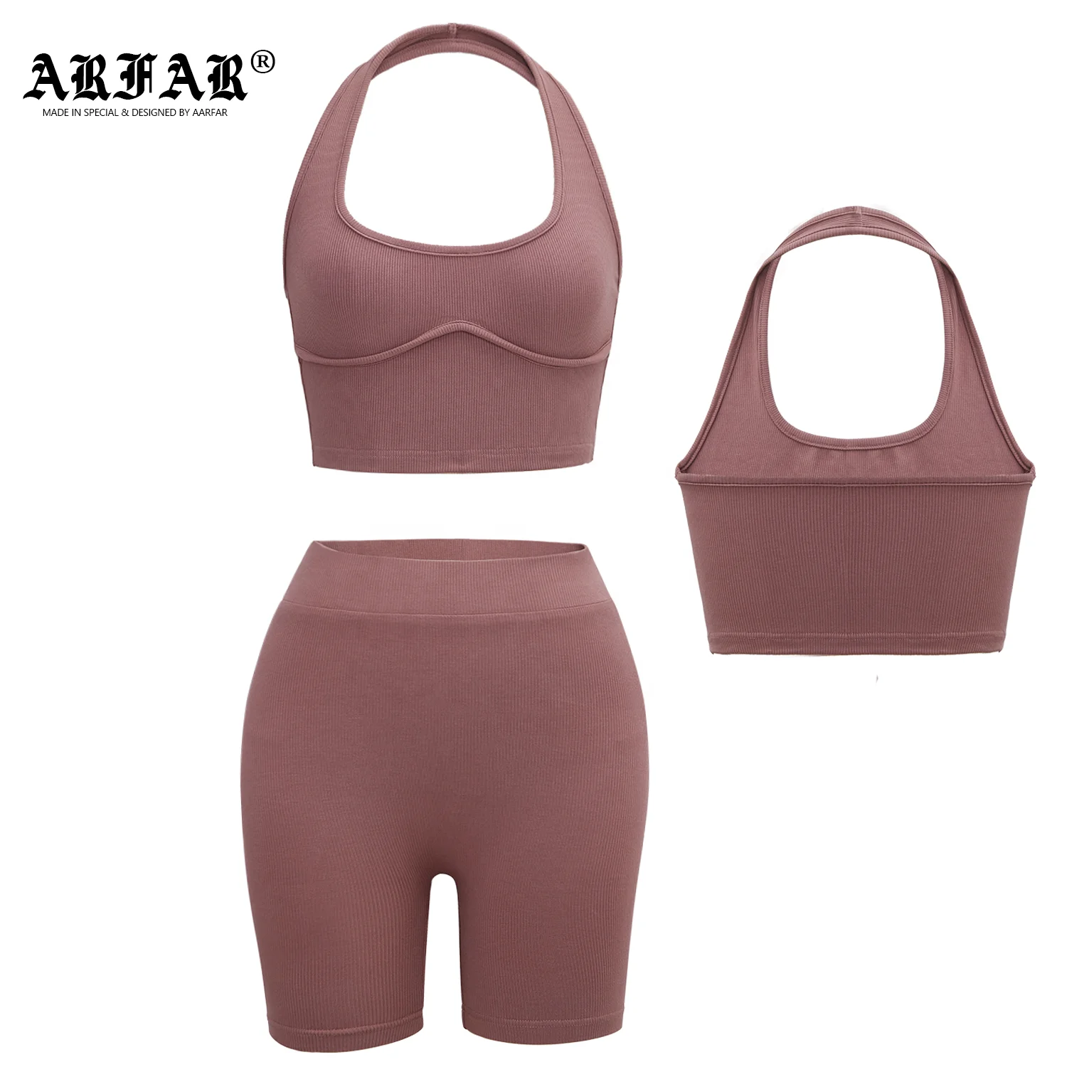 Women Sets Sexy Cozy Custom Comfy Cotton Ribbed Jersey Women Two Piece