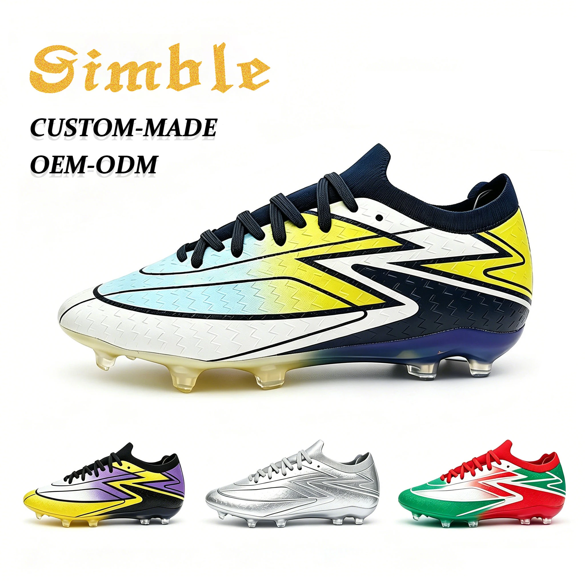 Professional Custom Soccer Boots Training Shoes Outdoor Grass Sport Long Spike Chaussures De Football Boots