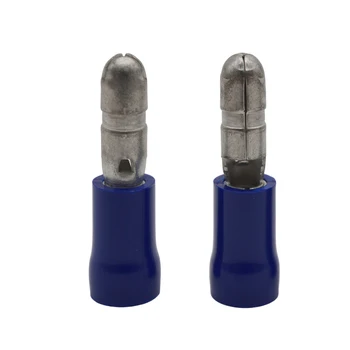 BULM-P Type Double Crimp Vinyl Insulated Electrical Connectors Terminals Copper Male Bullet-Style for Automotive Use Easier Wire