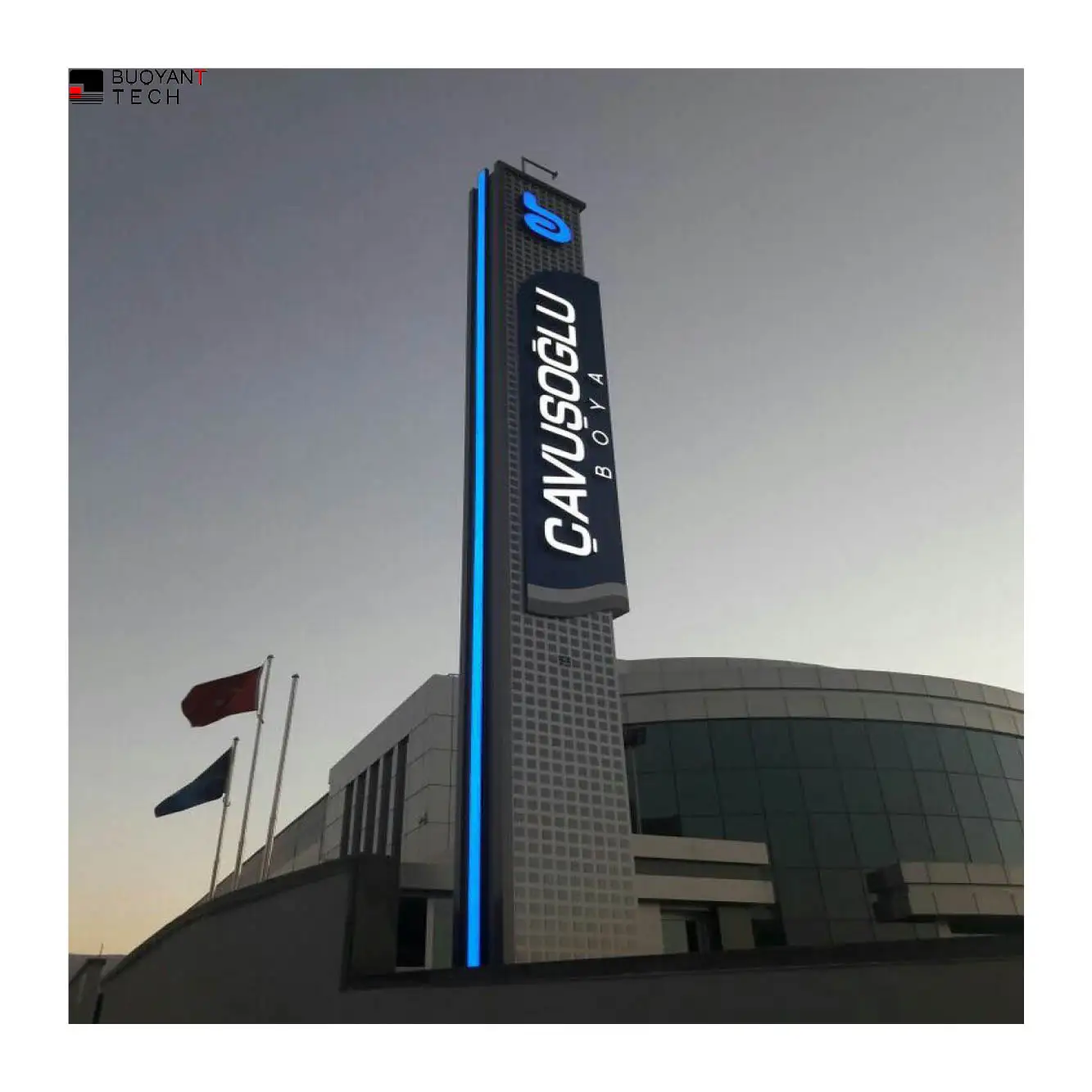 Customizable Indoor/Outdoor LED Directional Message Pylon Signboard Steel Car Totem Campus Hospital Advertising Light Boxes