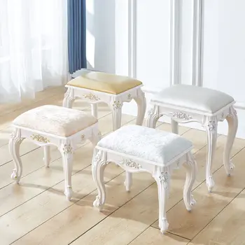 American European Style Dressing Table Makeup Stool White Bedroom Modern Minimalist Manicure Chair