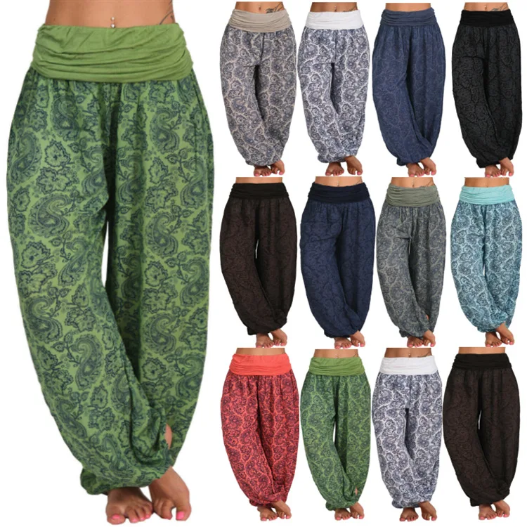 Women Casual Loose Yoga Pants Print