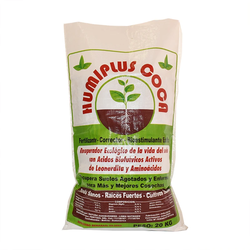 Custom pp Woven Bag Bulk Fertilizer Urea Soil Packaging Bags 25kg 50kg
