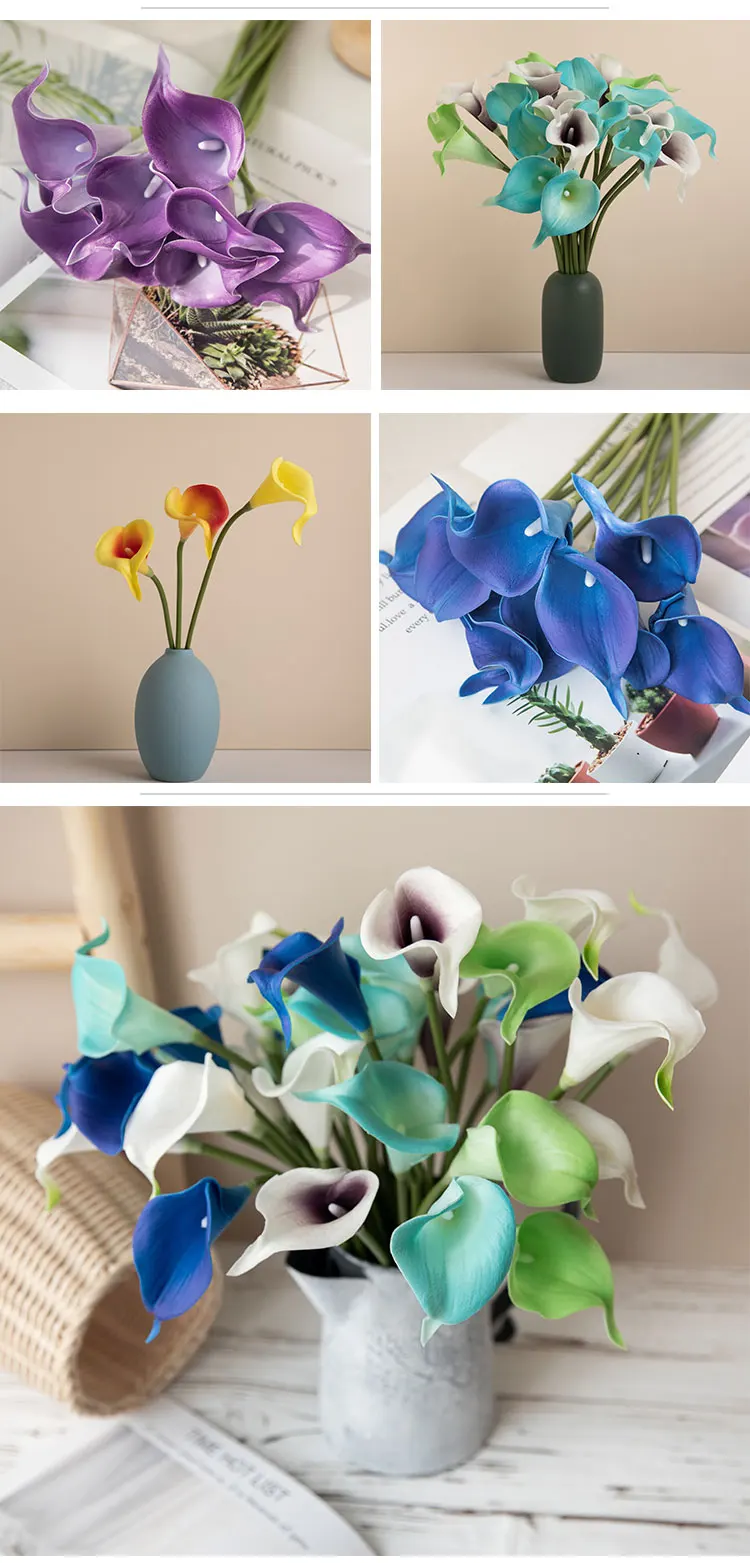 Mw01501 Real Touch Calla Lily Wedding Wholesale Artificial Flower Artificial Calla Lily Flowers