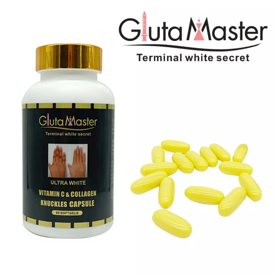 Private Label Collagen Capsules Supplement Hand Dark Knuckle Knees Elbows Remover Bleaching Tablets Fast Skin Whitening Pills
