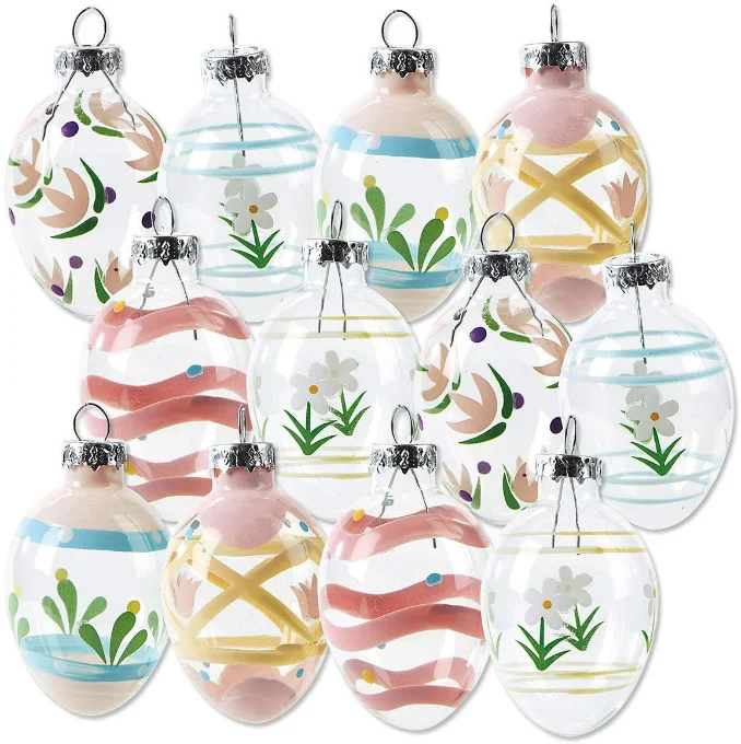 Easter Decoration Easter Glass Eggs Ornament For 2023 Hunt Easter Custom Fiberglass Eggs Buy 5247