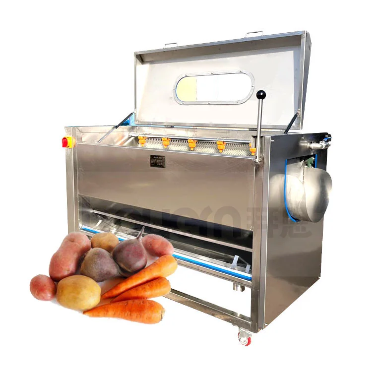 Machine Peeling and Washing Potato Cassava Sweet Potato Carrot Beet Skin Brush Wash Peeler Machine for Peeling Potatoes Cassava