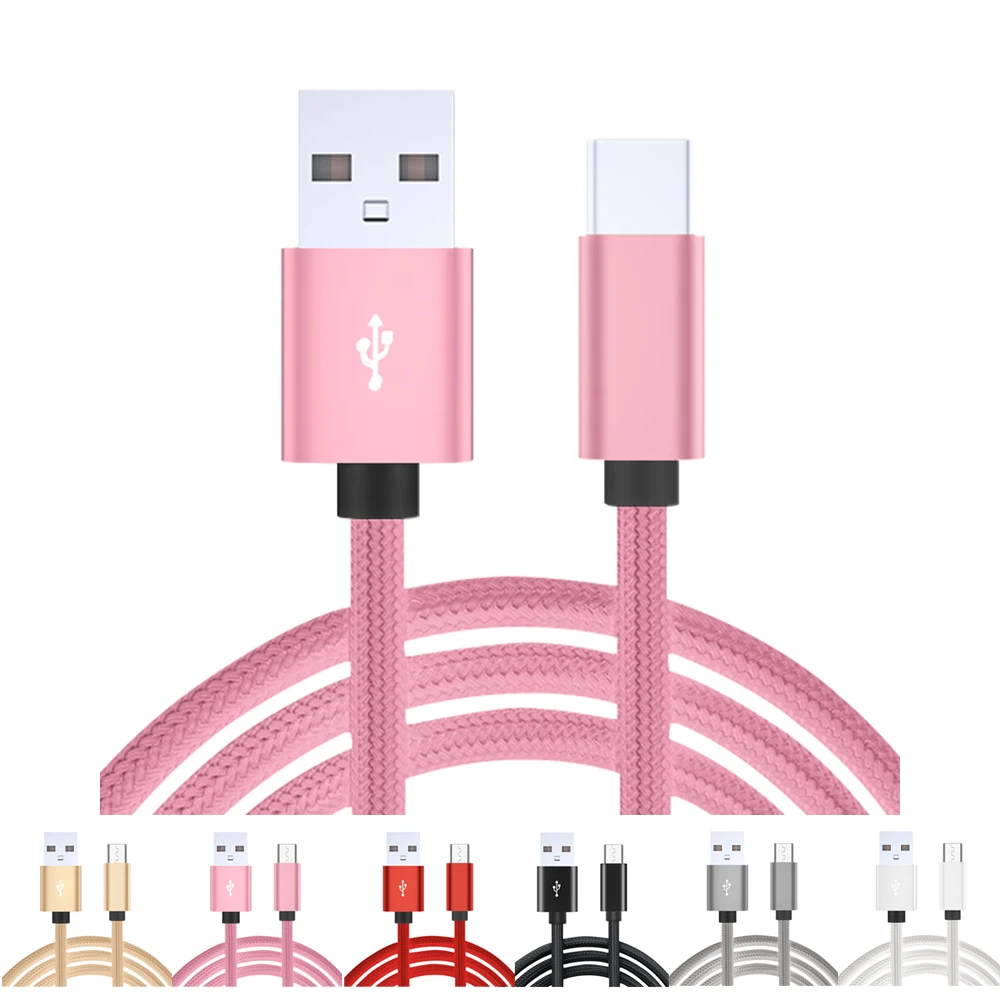WIK-DT DDP Shipping 3M 10Fts Nylon Braided Phone Charger Cord Long Charging Cable for Smart Phone