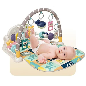 ITTL Infant Baby Toy Wheat-straw Material Plastic Piano Music Mat with Light