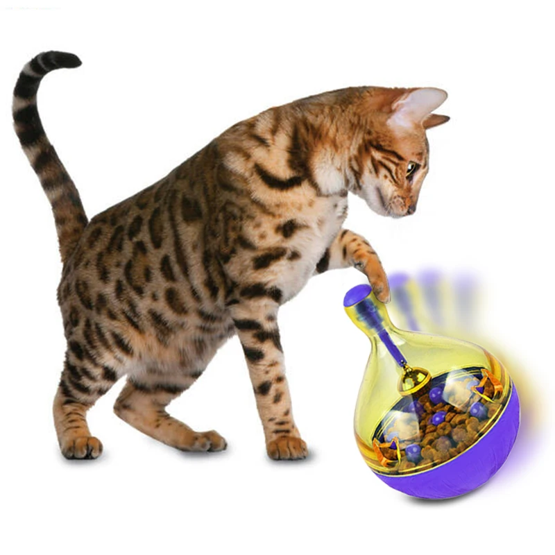 Cat Food Feeders Ball Pet Interactive Toy Tumbler Egg Smarter Cat Dogs –  Petgo Wholesale