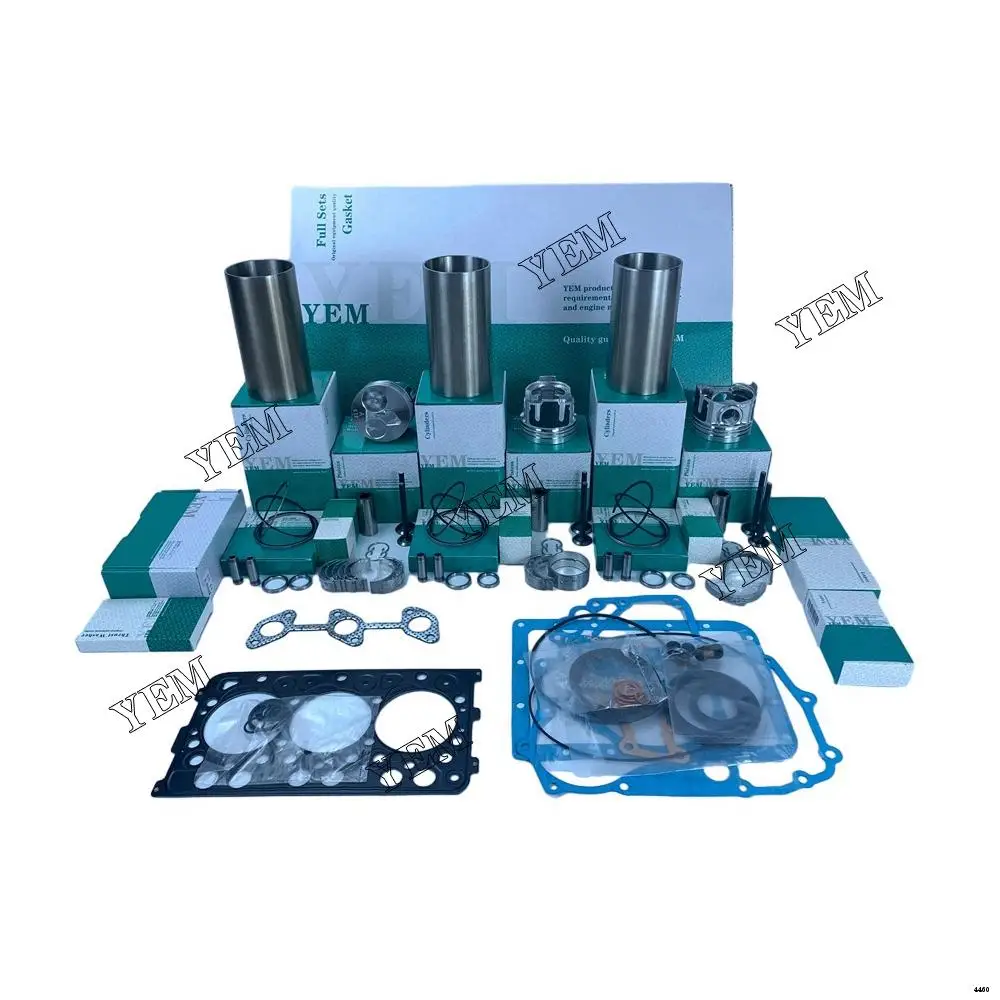 Overhaul Gasket Kit With Cylinder Gaskets Set Piston Rings Liner Bearing Valves Fit for Kubota D782