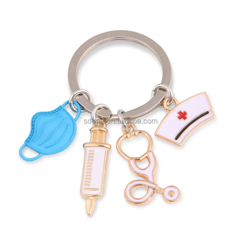 New Doctor Key Chain Medical Tool Key Chain Heartbeat Stethoscope ...