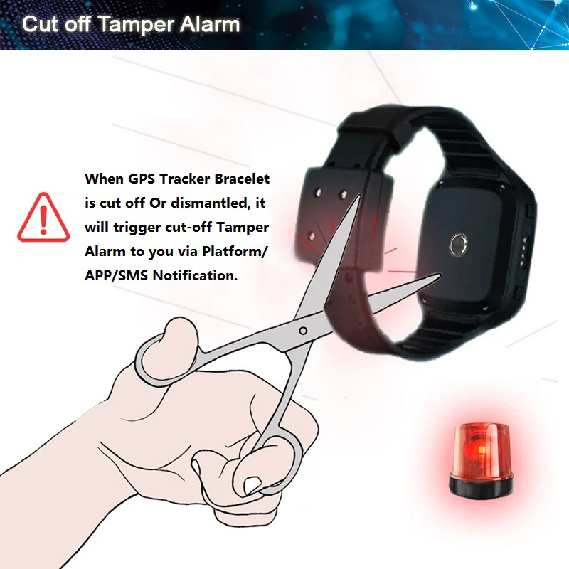 Tamper Proof Ankle Gps Tracker Positioning Electronic Fence Monitoring