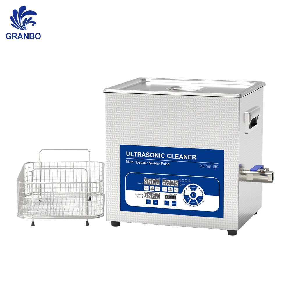 10L Power Adjust Sweep Pulse Degas Lab Medical Industrial Ultrasonic Cleaner 80Khz Oil Rust and Rosin Removal Cleaning Machine