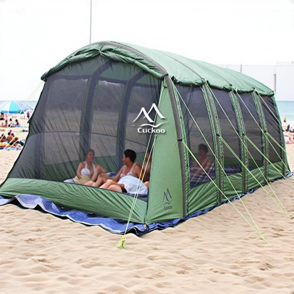 Large Outdoor 20 Person Inflatable Camping Tent Durable Spacious