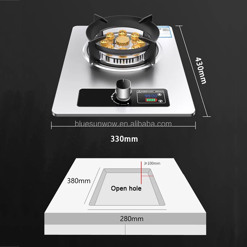 Hot Selling Factory Price Build In Household Smart Portable High Power Brass Burner Gas Hob