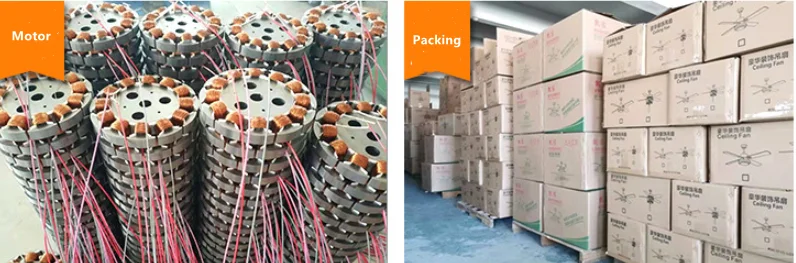 Luxury 42In 220v Retractable ABS Blades Copper Motor fans remote control Decorative  LED Ceiling Fan Lights Modern