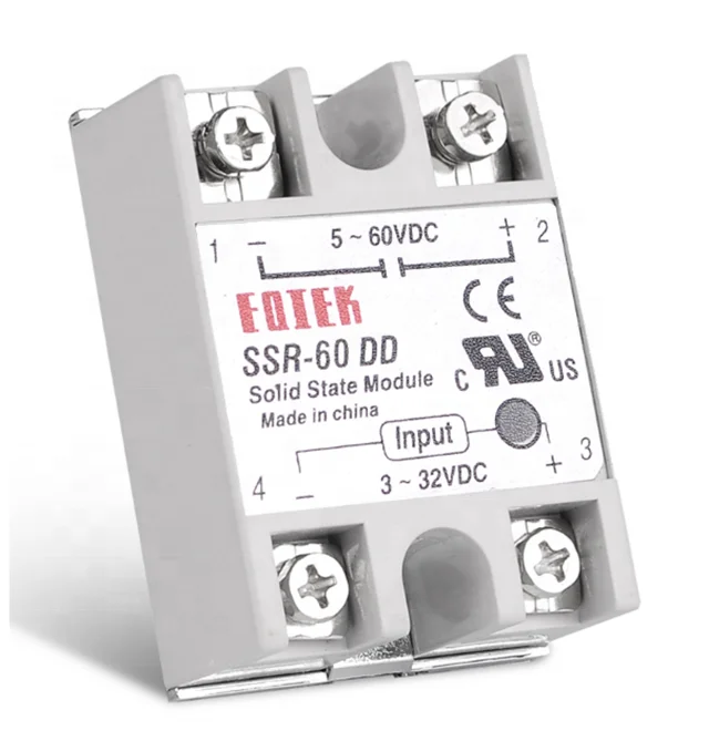 Single Phase Solid State Module Relay SSR-80DD 60A 80A 100A SSR-60DD 3 ...