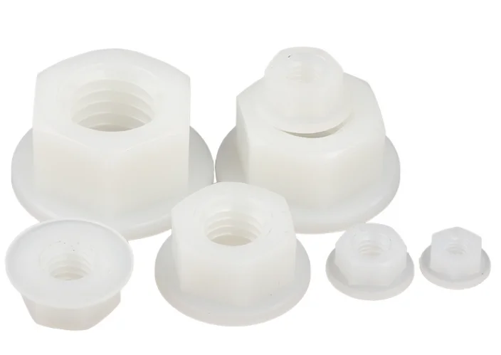 Flange-Nut-Nylon-Plastic-Hex-