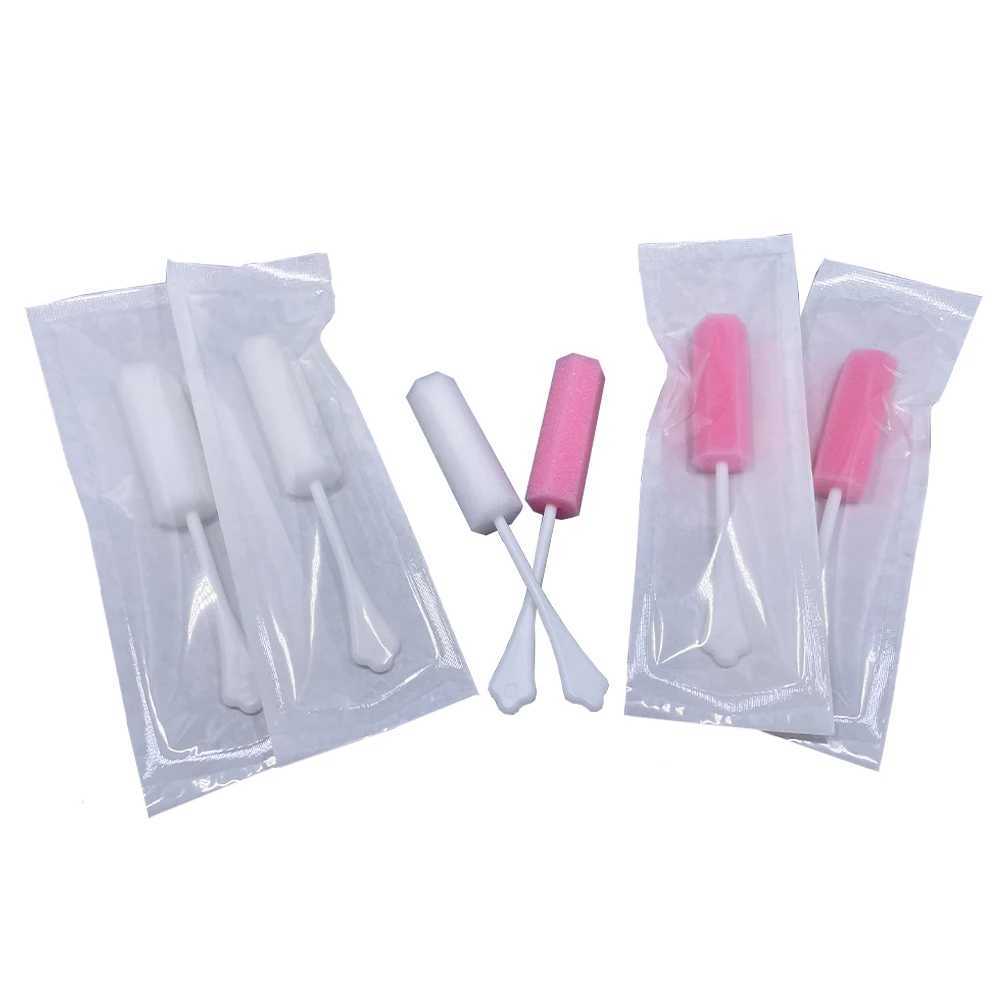 Disposable Polyurethane Colorful PU Sponge Swabs After Sex Medical Vaginal Foam Brush Cleaning Brush Round Cleaning up Brush