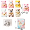 Set aleatorio de gatitos adorables de TPR de 8 cm, en caja.