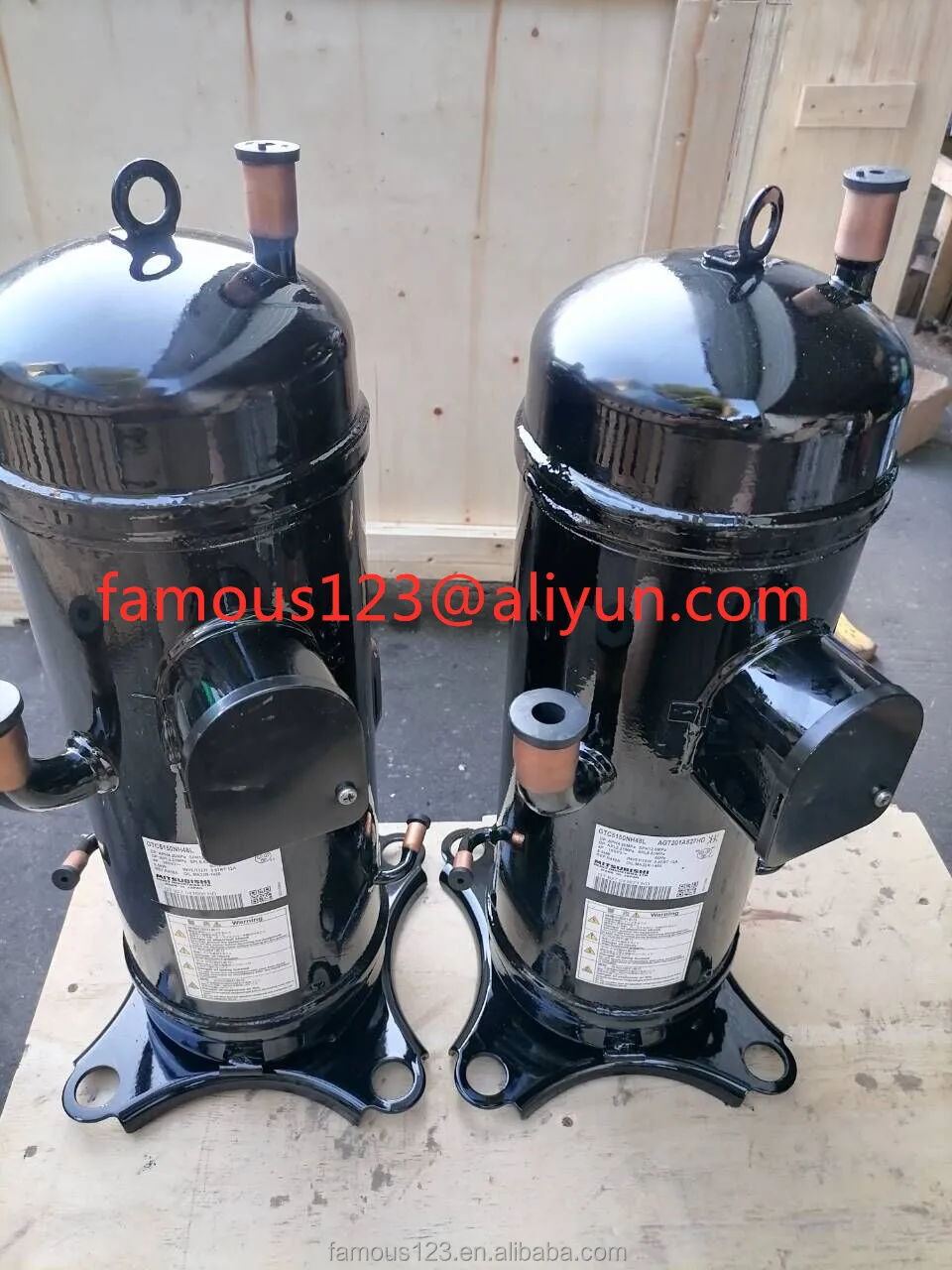 Made in Thailand R407C DC Inverter Power 360HZ Mitsubishi Siam Scroll Compressor Model AEB60FEQMT