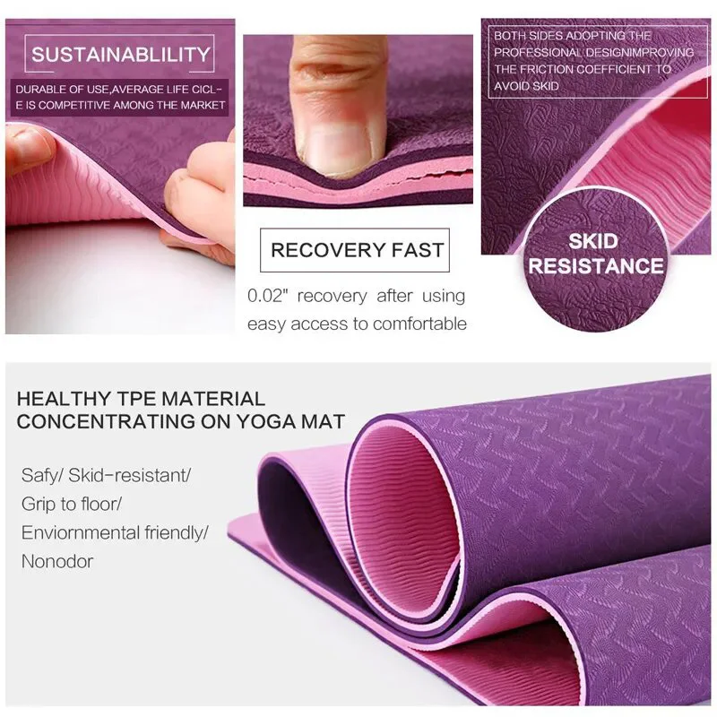 Waterproof Rubber Nbr Tpe Printable Mats De Yoga Extra Thick Eva ...