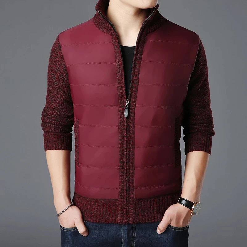 2022 New Fashion Brand Sweaters Mens Cardigan Thick Slim Fit Jumpers Knitwear Zipper Warm Winter Korean Style Casual Men Clothes