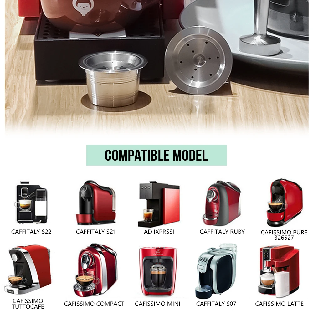 Hot Selling K-Fee Verismo ALDI Espresso Machine Compatible Eco-Friendly 1  Pod Wareset Refillable Coffee Filter Capsule Pods Set