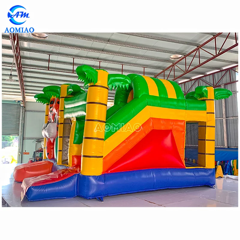 Commercial PVC Inflatable Jumping Castle  Bouncy Castle Tiger Bounce House Inflatable Bouncer for Kids