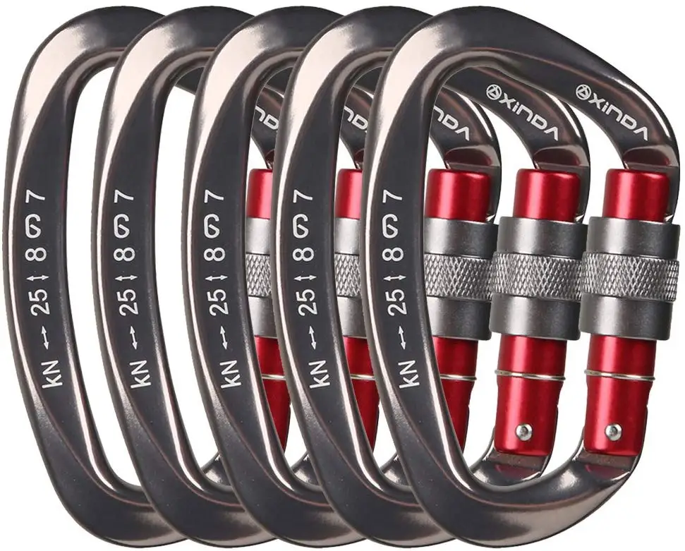 Крючки, карабины, алюминиевые карабины, пружинный зажим, крючок, брелок, крючок для альпинизма, кемпинга, походов