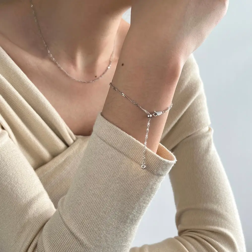 KAKODIY Luxury Boutique Jewelry Water Wave Bracelet Accessories Women's 925 Sterling Silver Jewelry Bracelet detail 3