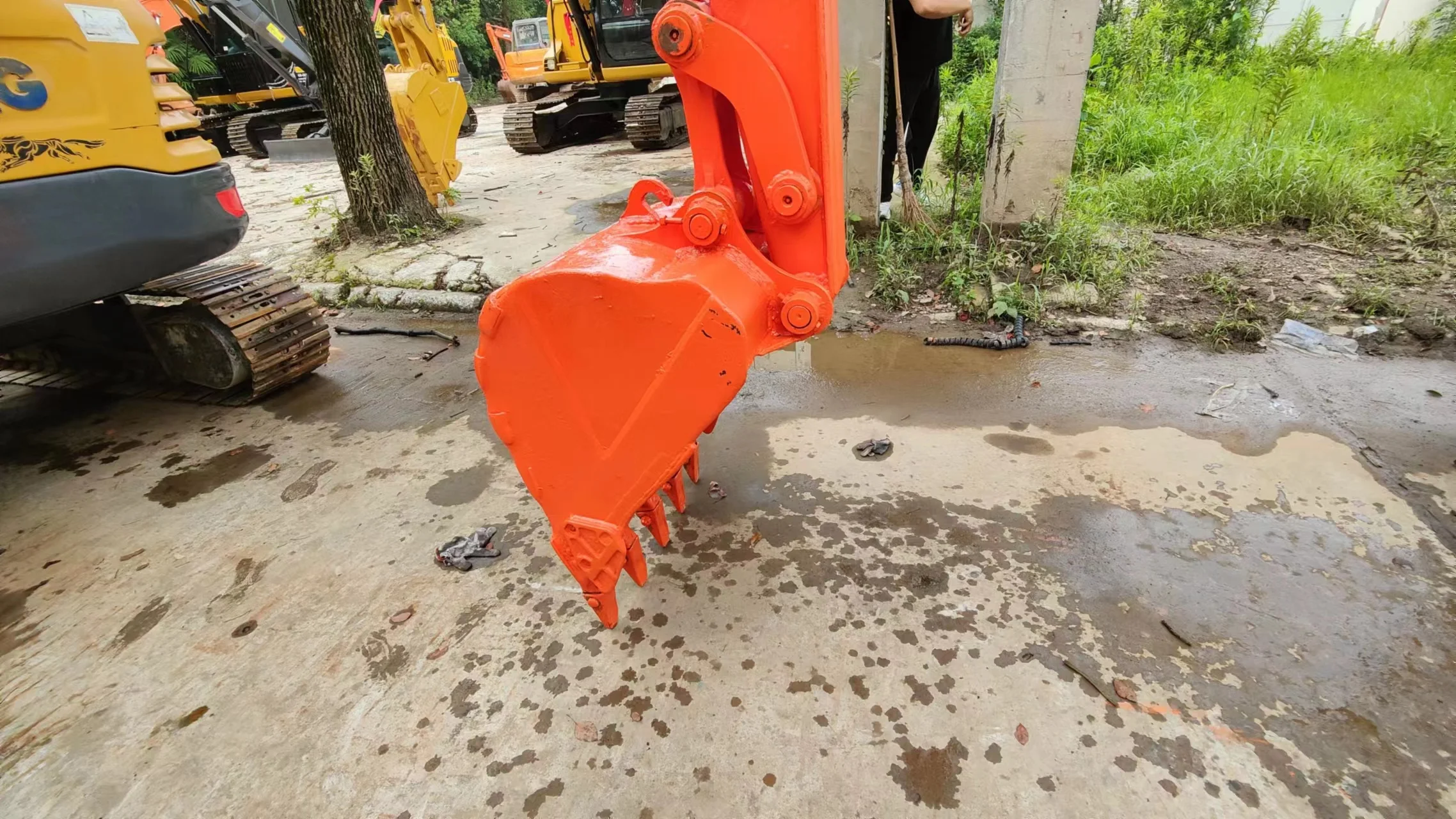 7000kg Orange Crawler 7ton Used Building Machinery Construction Hitachi