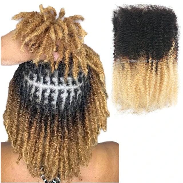 KAMA Springy Afro Twist Kinky Curly 100% Remy Human Hair Extensions Bulk Twists Hair Braids Chinese Hair Stretched Length 8 Inch