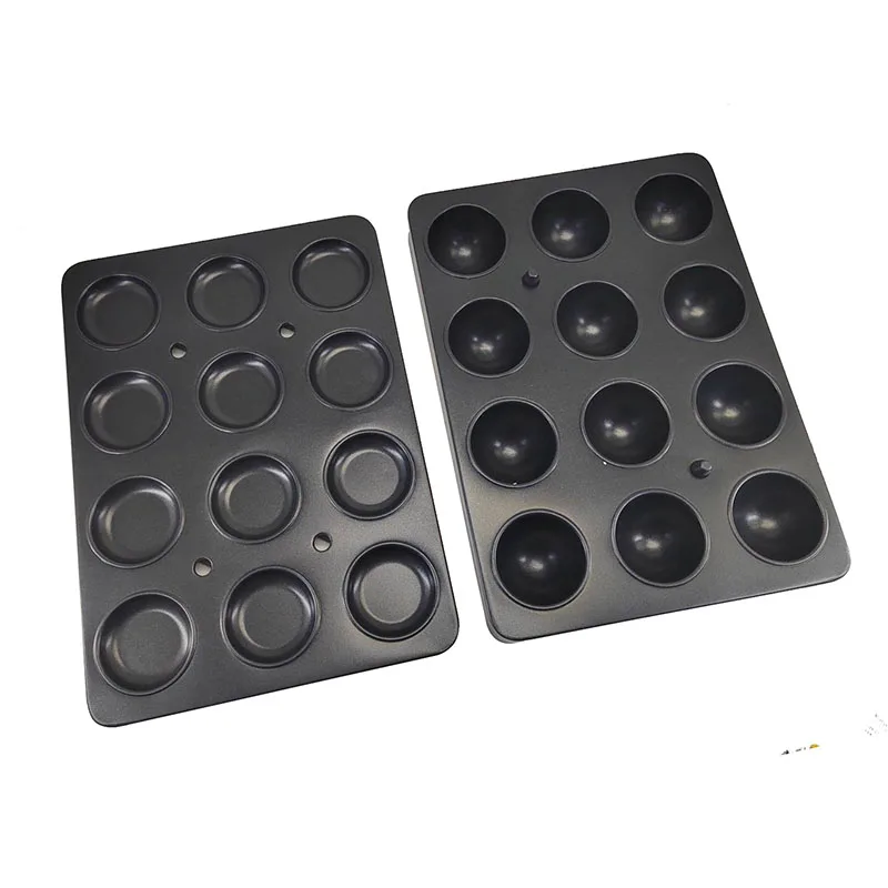 Lot De 12 Moules Hémisphère Aluminium – 4 Tailles Pour Chocolat, Mousse, Pudding, Gâteau Sphérique, Bain De Savon Fait Main