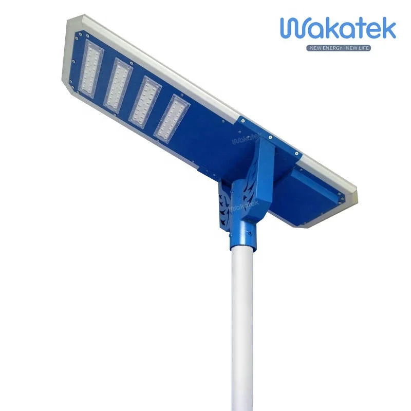 WAKATEK  60W All in One Solar Street Lights Guangdong Outdoor Energy Saving Waterproof Lights