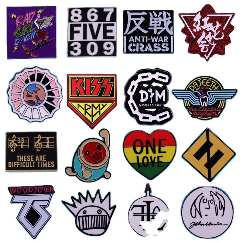 Высококачественная эмалированная брошь поп-рок-группы значок в стиле панк альбом коллекция песен фанат Ювелирное Украшение куртка Джинсовая Шляпа аксессуары