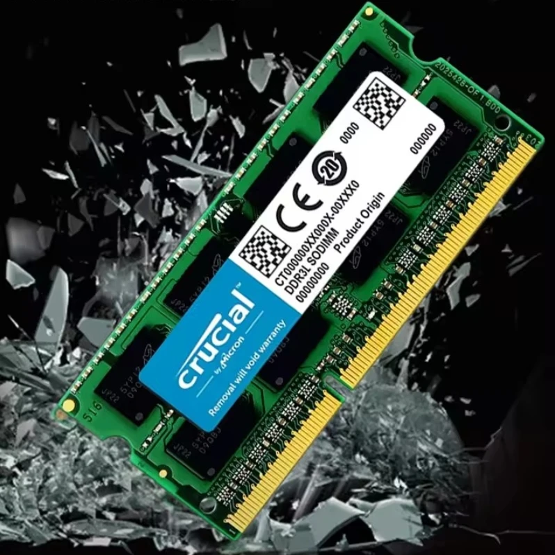 Mémoire RAM Crucial DDR3/DDR3L 4Go Ou 8Go SO-DIMM Pour Portable - Neuf Ouverte