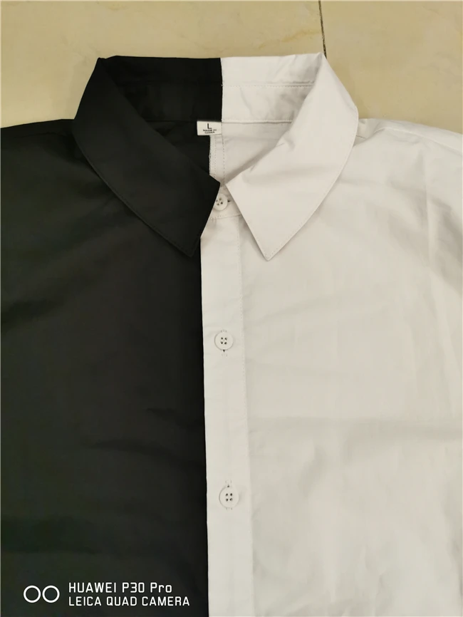 22 Streetwear Wholesale Long Sleeve Fitness Split Two Tone Color Block Custom Logo Cotton Half Black Half White Shirt For Men Buy Half Black Half White Shirt Half Shirt For Men Half Black 22 Streetwear Wholesale Long Sleeve Fitness Split Two Tone Color Block Custom Logo Cotton Half Black Half White Shirt For Men Buy Half Black Half White Shirt Half Shirt For Men Half Black