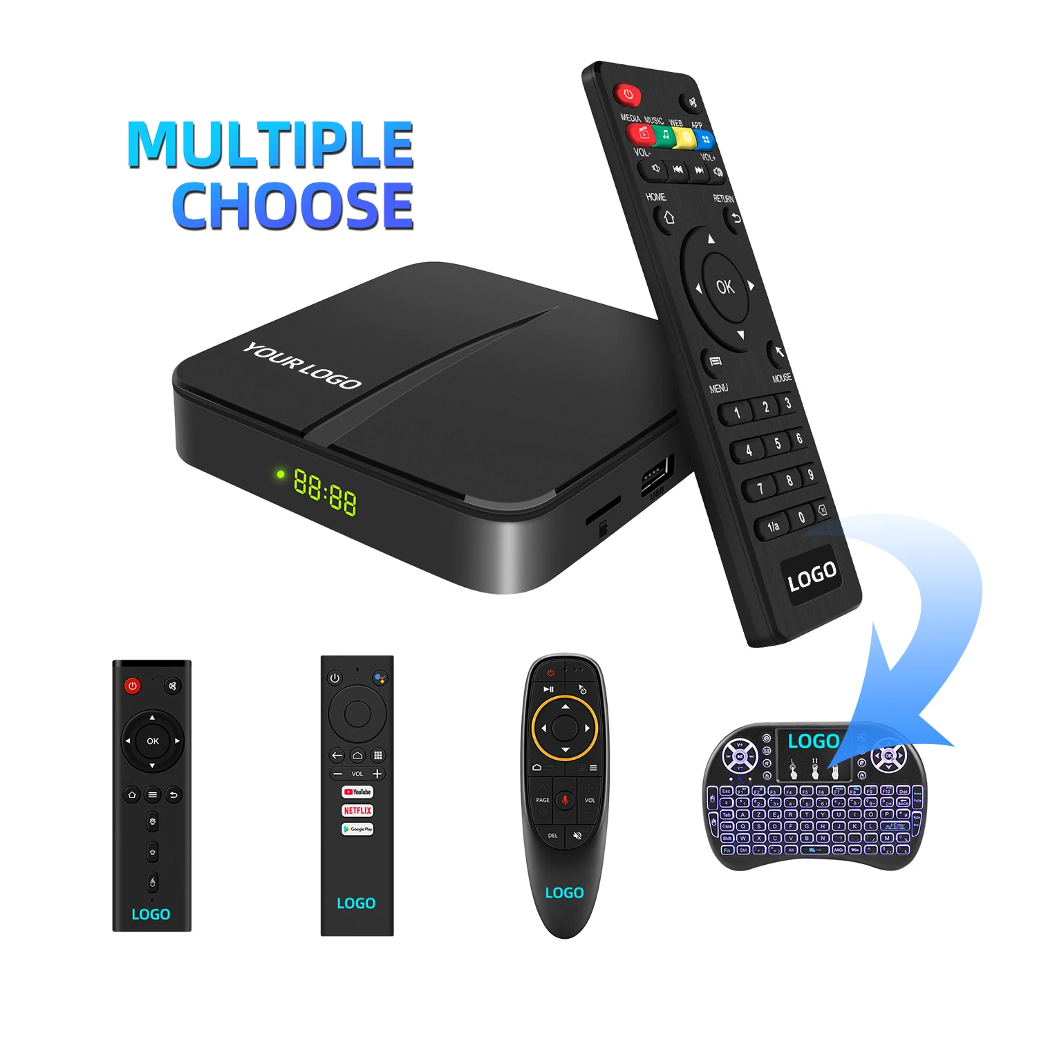 Customize Android TV Box HDTV subscription Free OEM android tv box 4k android tv box supplier