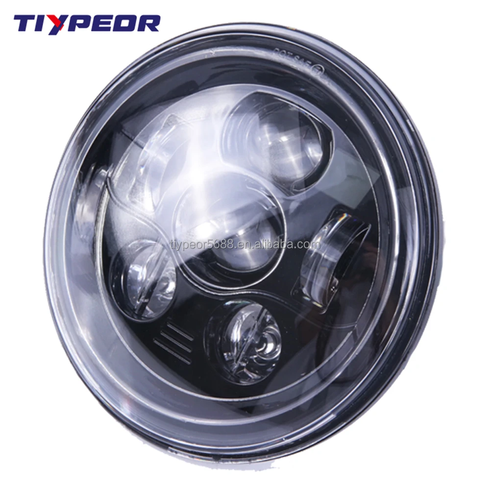 product tiypeor 7 inch motor headlamp auto led headlight for jeep wrangler jk jku tj 7 projector headlight for harley davidson-7