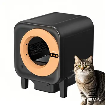 Lynpet Automatic Smart APP Control Self-Cleaning Cat Litter Box With Real-time Monitoring Camera