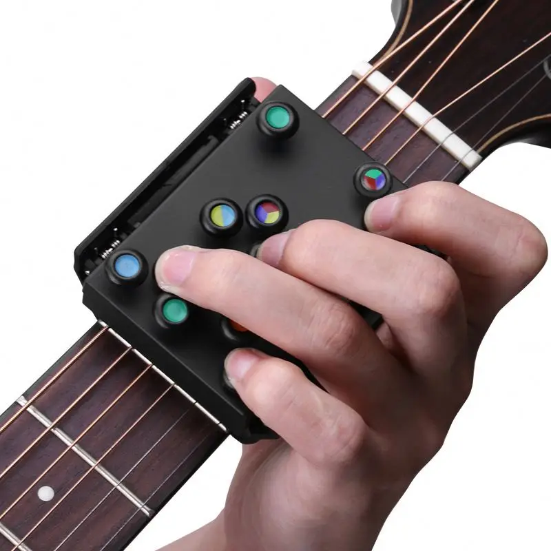 Guitar Chord Trainer Practice Tool Chords Folk Guitar Finger Teaching Aid Learning Training for Beginners