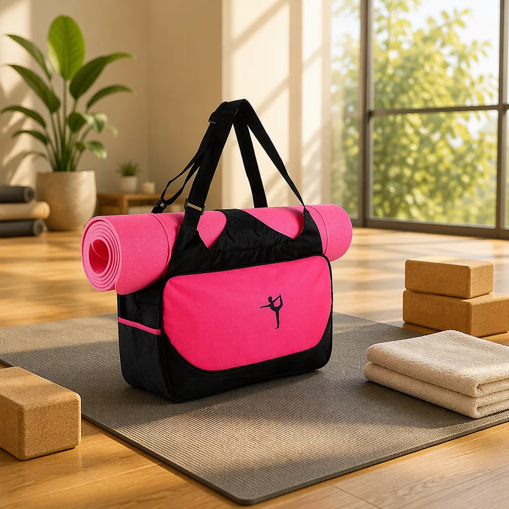 Custom Multi-function 5mm Thick PU Yoga Mat Carry Bag with Waterproof & Durable Design Shoulder Carry & Custom Logo