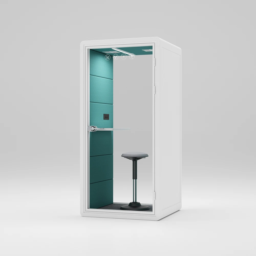Privacy Soundproof Telephone Booth Phone Pod Recording Security Office Booth Workplace Office Phone Booth