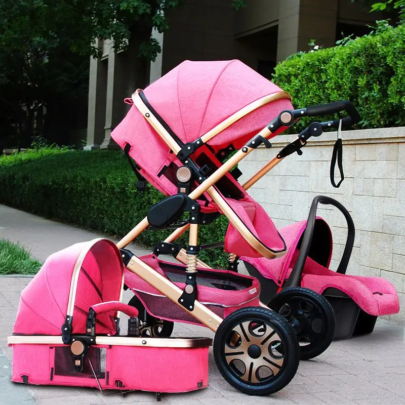 High Landscape Factory 3 in 1 Folding Baby Stroller Travel System