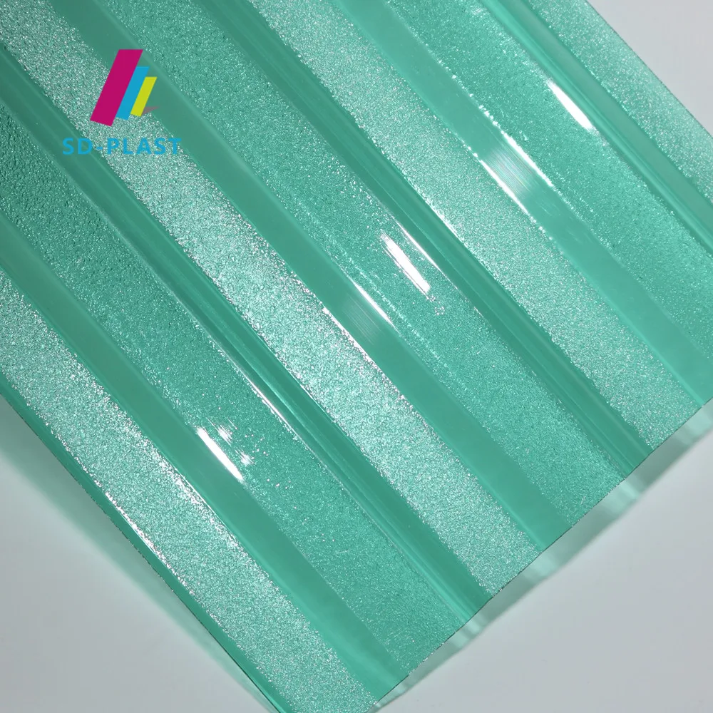 High Impact Strength Lightweight Corrugated Polycarbonate Sheet Transparent Corrugated Roofing Sheet