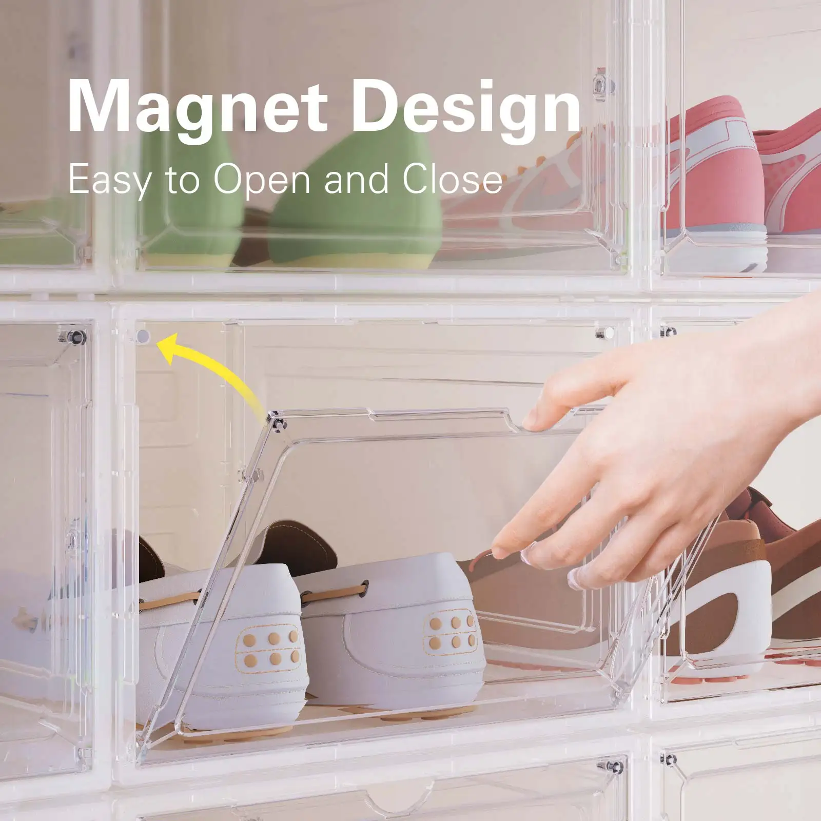 Hot Sale Drop Front Shoe Box For Sneaker Display Shoe Box Storage